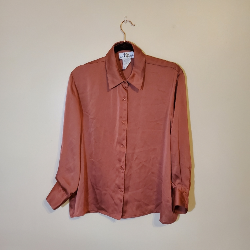 Blush Color Silky Blouse